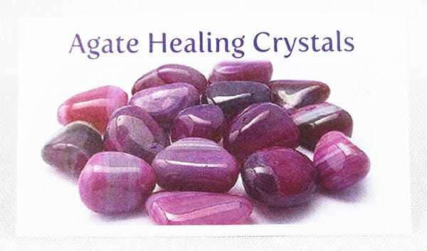 Agate Healing Crystals Properties Card Only - Others > Books & Greeting Cards