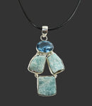 Amazonite Necklace (Silver Plated) | Crystal Jewellery | Crystal Pendants