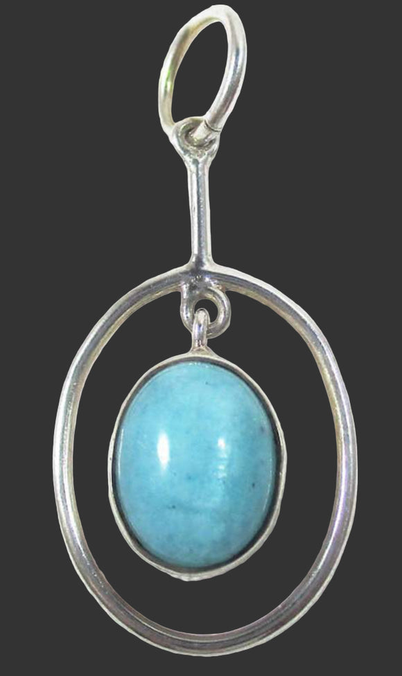 Amazonite Delicate Swing Pendant | Crystal Jewellery | Crystal Pendants