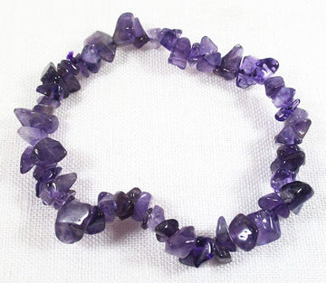 Amethyst Chip Bracelet | Crystal Jewellery | Gemstone Bracelets