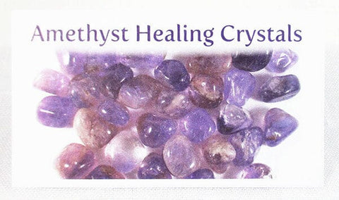 Amethyst Healing Crystals Properties Card Only Others > Books & Greeting Cards