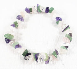 Mixed Healing Crystal Chip Bracelet | Crystal Jewellery | Gemstone Bracelets