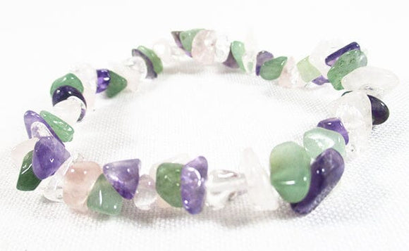 Mixed Healing Crystal Chip Bracelet | Crystal Jewellery | Gemstone Bracelets