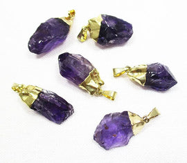 Amethyst Crystal Rough Pendant (Small) x1 | Crystal Jewellery | Crystal Pendants