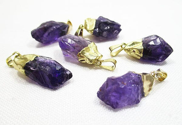 Amethyst Crystal Rough Pendant (Small) x1 | Crystal Jewellery | Crystal Pendants