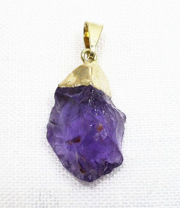 Amethyst Crystal Rough Pendant (Small) x1 | Crystal Jewellery | Crystal Pendants