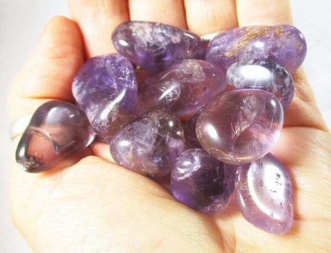 Ametrine and Amethyst Joy and Healing Grid Set Cut & Polished Crystals > Polished Crystal Tumble Stones