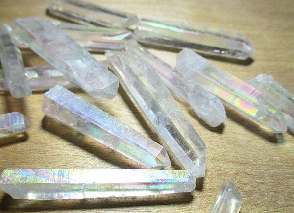 Angel Aura Quartz Point X 1 - Cut & Polished Crystals > Crystal Obelisks & Natural Points