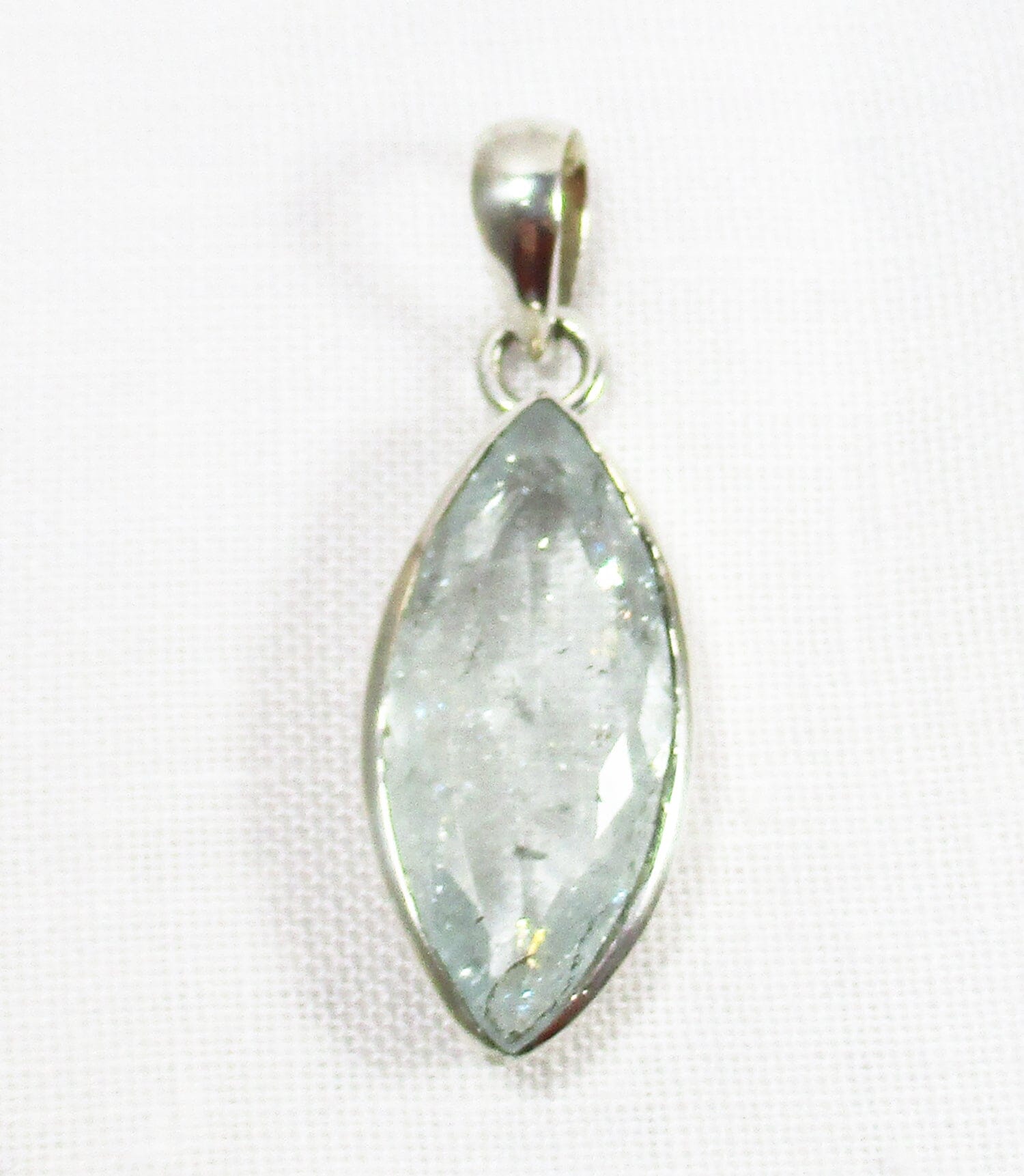 Aquamarine Marquise Pendant Crystal Jewellery > Crystal Pendants
