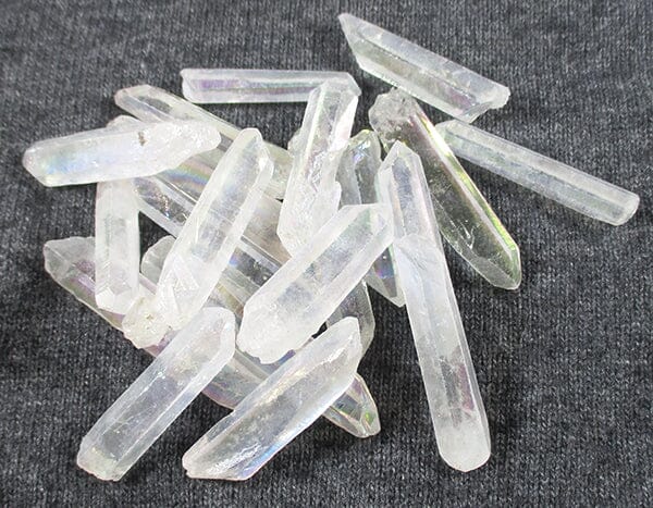 B Grade Aura Quartz Points (x3) - Cut & Polished Crystals > Crystal Obelisks & Natural Points