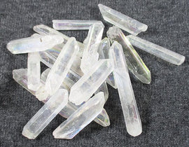 Aura Quartz Points - B Grade (x3) | Cut & Polished Crystals | Crystal Obelisks & Natural Points