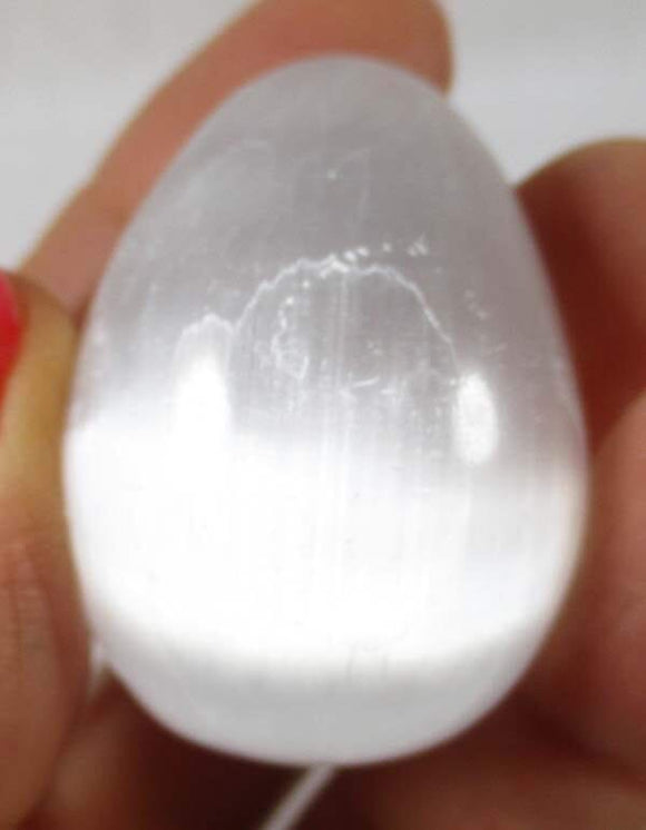 B Grade Selenite Small Egg | Crystal Carvings | Polished Crystal Eggs