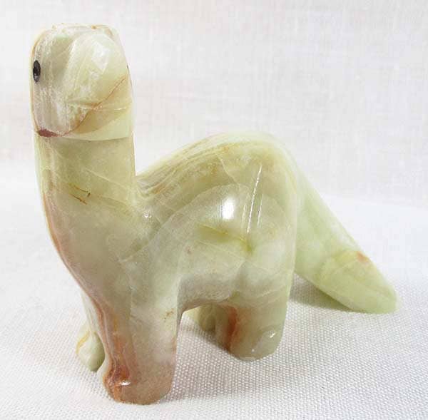 Banded Onyx Tyrannosaurus (Large) - Crystal Carvings > Carved Crystal Animals
