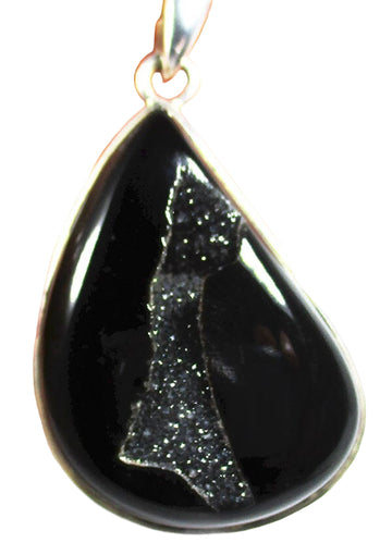Black Druzy Healing Crystal Pendant | Crystal Jewellery | Crystal Pendants