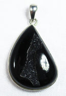 Black Druzy Healing Crystal Pendant | Crystal Jewellery | Crystal Pendants