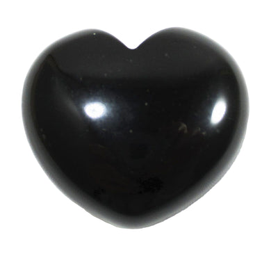 Black Obsidain Heart | Crystal Carvings | Polished Crystal Hearts