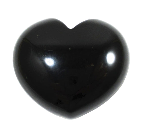 Black Obsidain Heart | Crystal Carvings | Polished Crystal Hearts