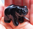 Black Obsidan Bear | Crystal Carvings | Carved Crystal Animals