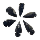 Black Obsidian Crystal Arrowhead | Cut & Polished Crystals | Crystal Obelisks & Natural Points