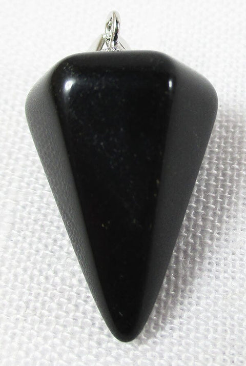 Black Obsidian Pendulum Pendant Crystal Jewellery > Crystal Pendants