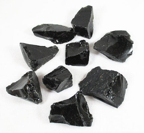 Black Obsidian Rough Chunk (Small) Natural Crystals > Raw Crystal Chunks