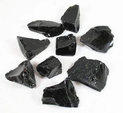 Black Obsidian Crystal Rough Chunk (Small) | Natural Crystals | Raw Crystal Chunks