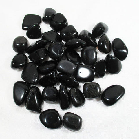 Black Obsidian Rough Tumble Stones (x3) Cut & Polished Crystals > Polished Crystal Tumble Stones