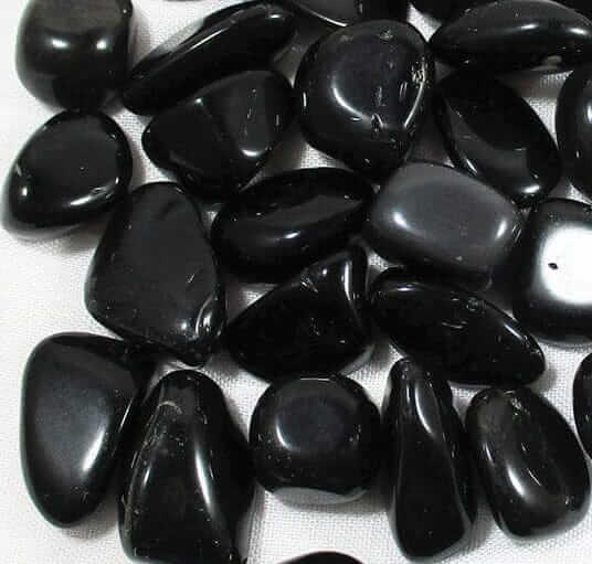 Black Obsidian tumbled crystal stones