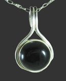 Black Onyx Healing Crystal Circle Pendant (Small) | Crystal Jewellery | Crystal Pendants