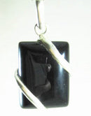 Black Onyx Wrapped Pendant | Crystal Jewellery | Crystal Pendants
