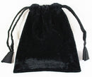 Black Satin Lined Velvet Pouch (Large) | Gift Boxes & Pouches