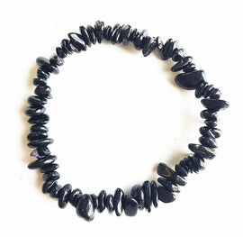 Black Tourmaline Chip Bracelet | Crystal Jewellery | Gemstone Bracelets