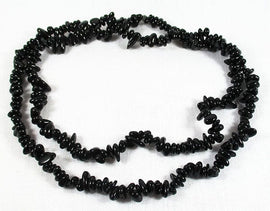 Black Tourmaline Chip Necklace | Crystal Jewellery | Crystal Necklaces