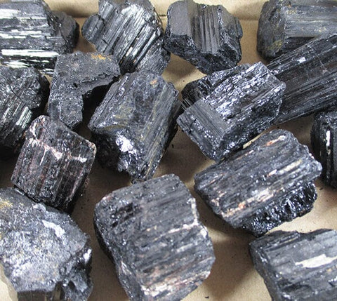 Black Tourmaline Rod Section X 1 Natural Crystals > Raw Crystal Chunks