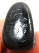 Black Tourmaline Rough Drilled Pendant - 1