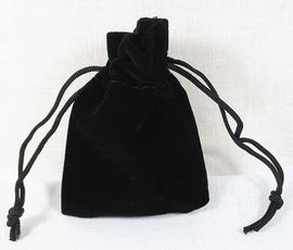 Black Velvet Pouch 5.5cm x 6.5cm | Gift Boxes & Pouches