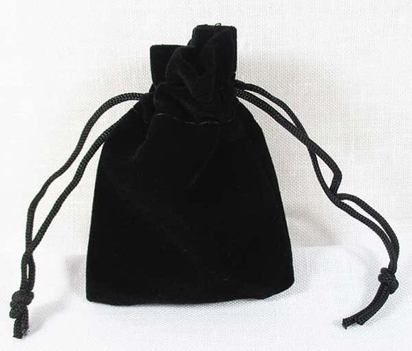 Black Velvet Pouch 5.5cm x 6.5cm | Gift Boxes & Pouches