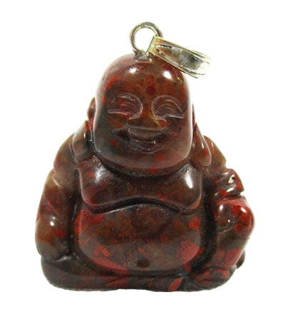 Bloodstone Buddha Pendant | Crystal Jewellery | Crystal Pendants