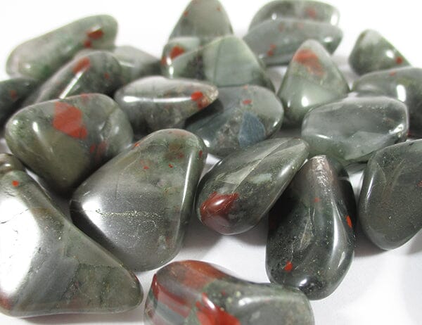 Bloodstone Tumble Stones (x3) A Grade Cut & Polished Crystals > Polished Crystal Tumble Stones