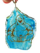 Blue Agate Crystal Buddha Keyring | Keyrings & Clip-On Crystals