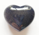 Blue Goldstone Heart | Crystal Carvings | Polished Crystal Hearts