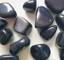 Blue Goldstone Tumble Stones  B Grade (x3) | Cut & Polished Crystals | Polished Crystal Tumble Stones