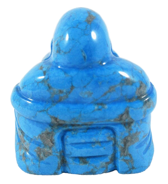 Blue Howlite Healing Crystal Buddha | Crystal Carvings | Hand Carved Buddhas