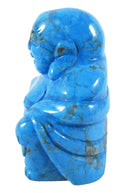 Blue Howlite Healing Crystal Buddha | Crystal Carvings | Hand Carved Buddhas