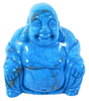 Blue Howlite Happiness Buddha | Crystal Carvings | Hand Carved Buddhas