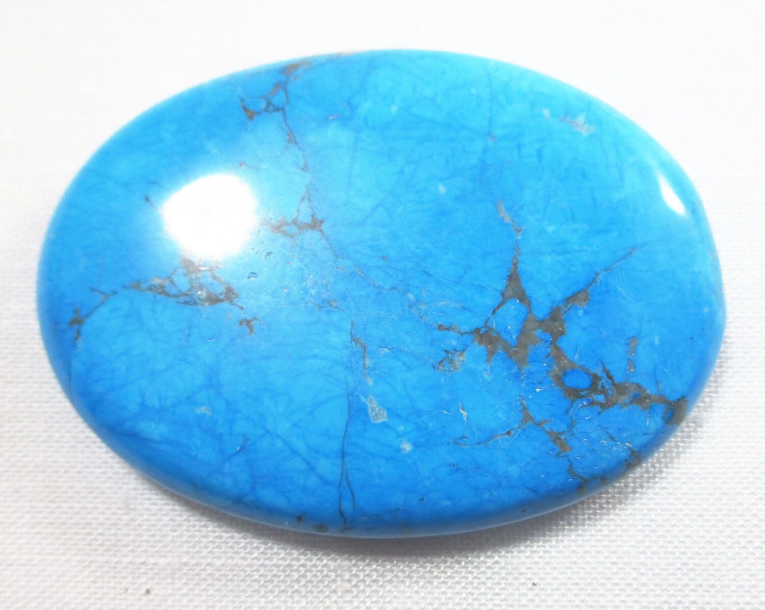 Blue Howlite Palm Stone - Cut & Polished Crystals > Polished Crystal Palm Stones