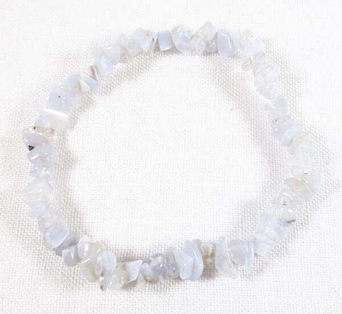 Blue Lace Chip Bracelet Crystal Jewellery > Gemstone Bracelets
