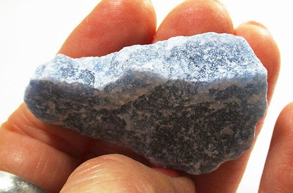 Blue Quartz Healing Crystal Chunk/Slice | Natural Crystals | Raw Crystal Chunks