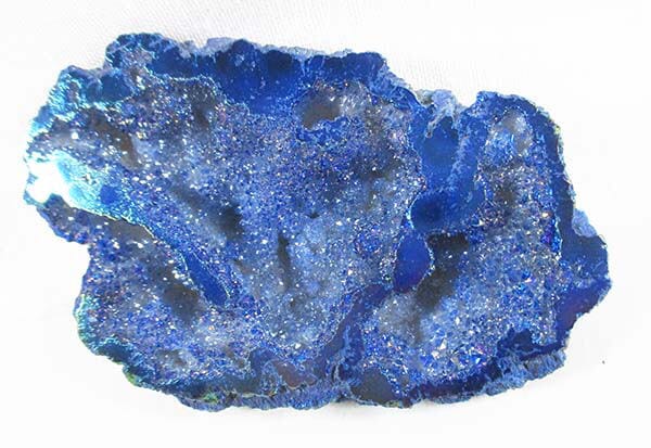 Blue Rainbow Aura Quartz Geode Natural Crystals > Crystal Geodes