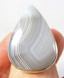 Stripey Agate Healing Crystal Ring (Size O) | Crystal Jewellery | Gemstone Rings